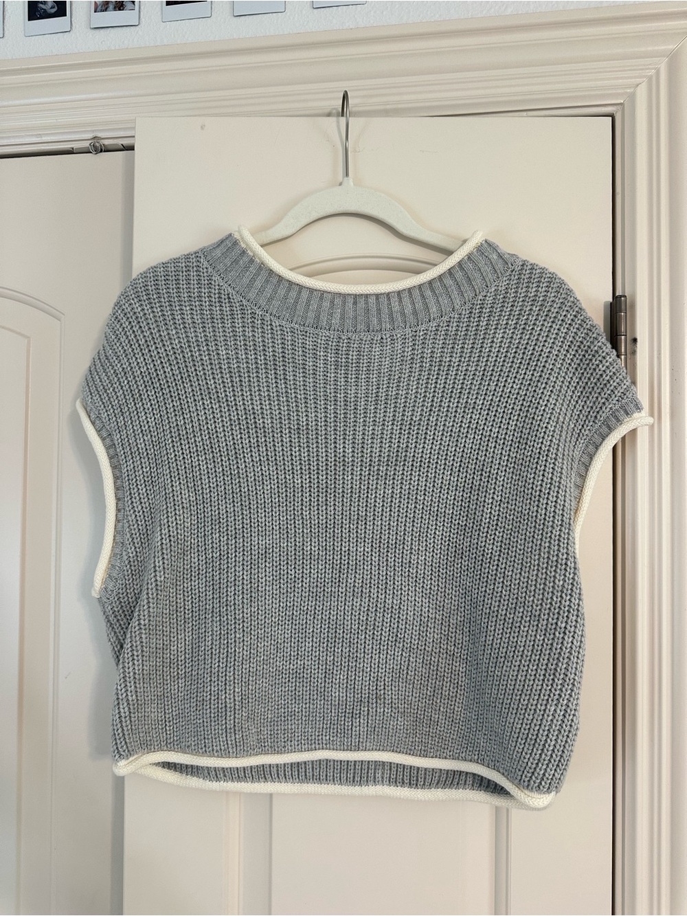 Day + Moon Knit Sleeveless Sweater Vest - Picture 1 of 3